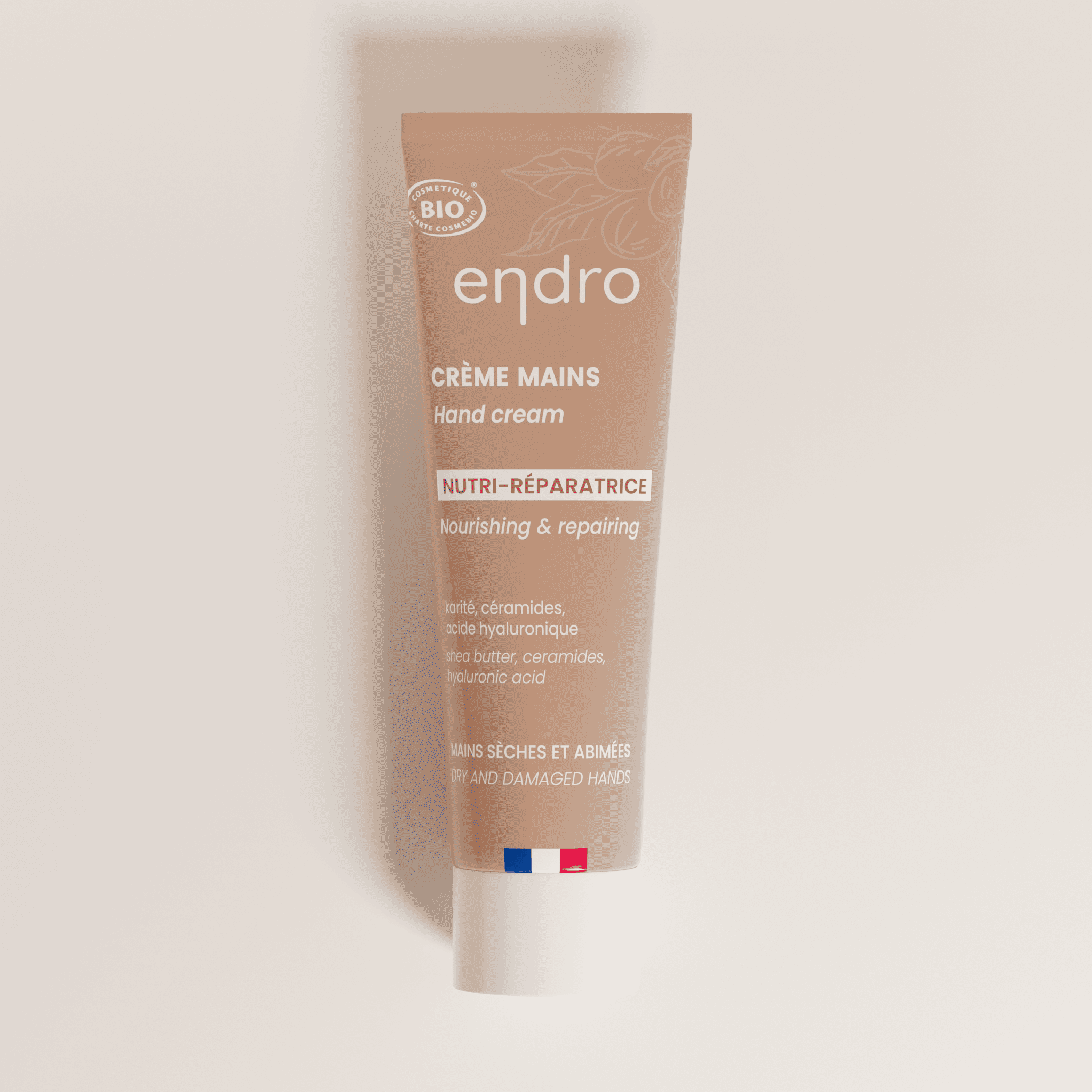 crème nourrissante et réparatrice mains endro